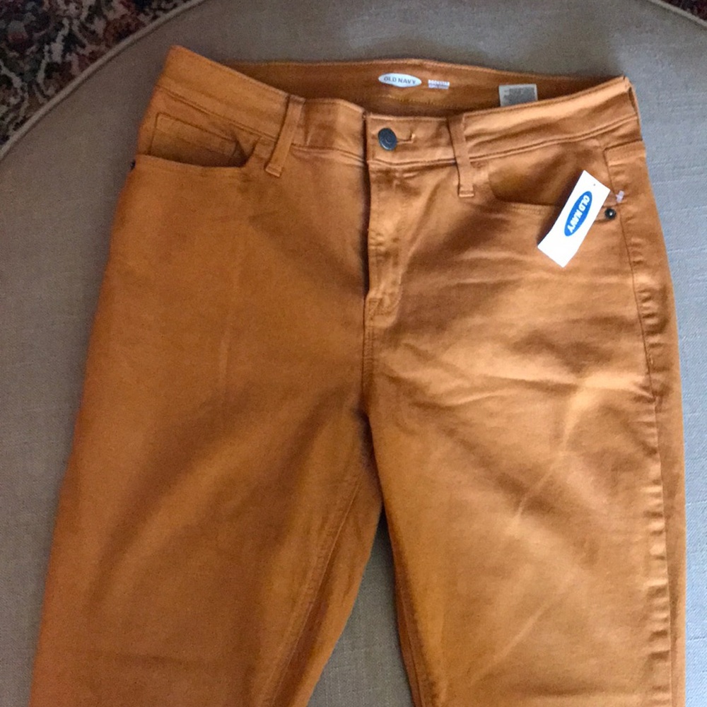 Mustard Old Navy Super Skinny Jeans